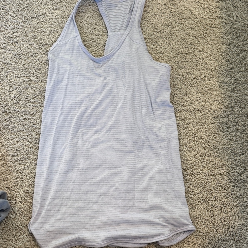 Lululemon Athletica Light Gray Tank Top